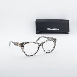 Karl Lagerfeld KL6133 062 Cat Eye 54mm Eyeglasses - Textured Grey